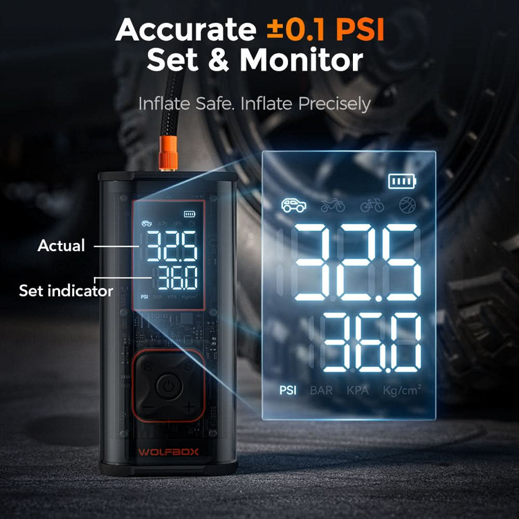 WOLFBOX Portable Tire Inflator&Deflators MegaFlow24 Pro