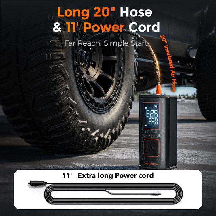 WOLFBOX Portable Tire Inflator&Deflators MegaFlow24 Pro